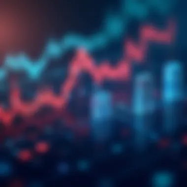 Graph showing market fluctuations influenced by AI