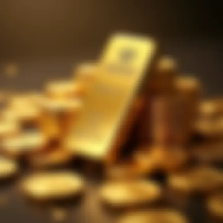 An infographic showcasing different types of gold stock funds.